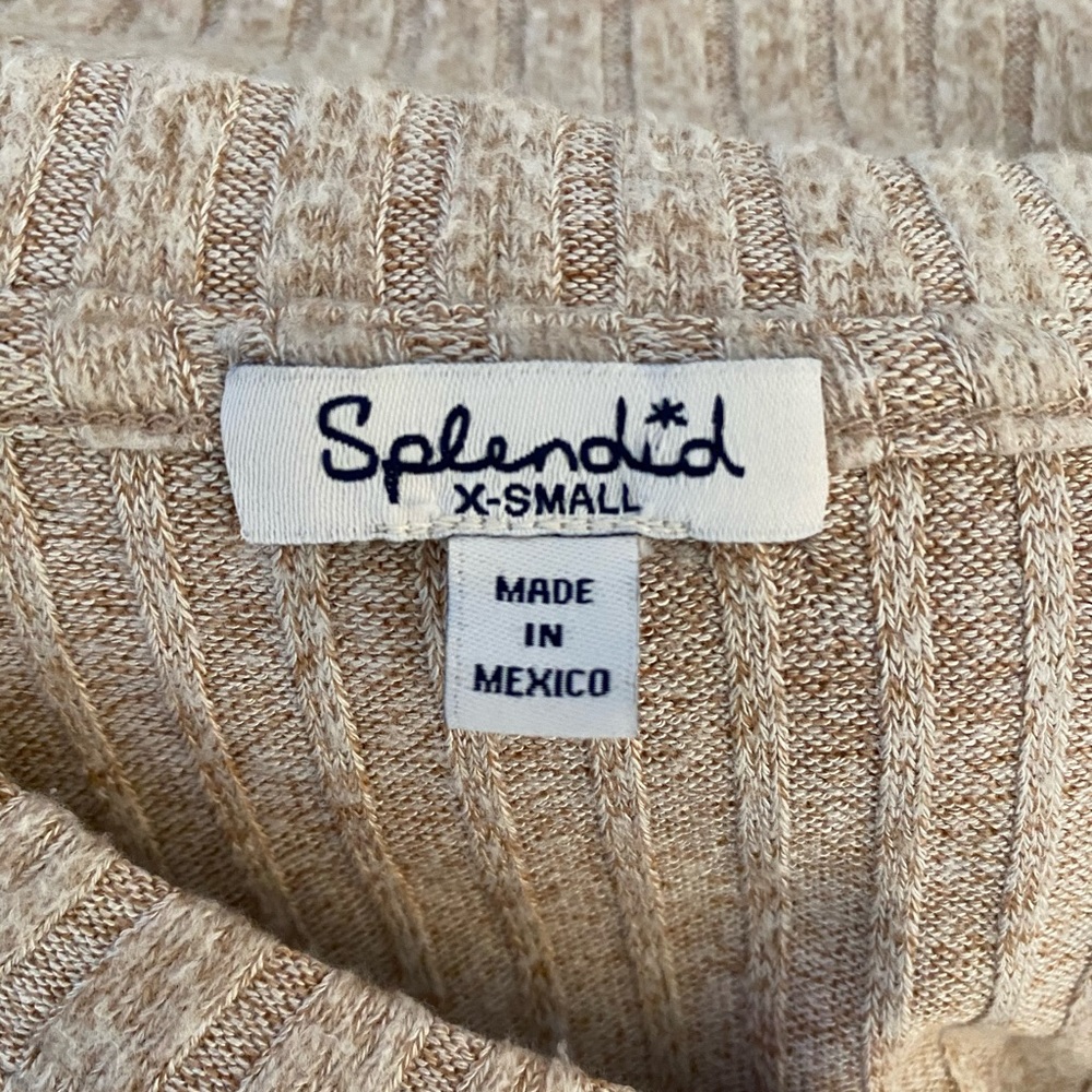 Splendid Ribbed Crop Sweater - Picture 3 of 4